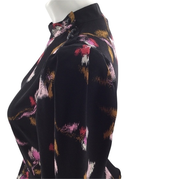 Who What Wear Floral Print A- Line Ruffle Frosted Dress - Picture 15 of 16